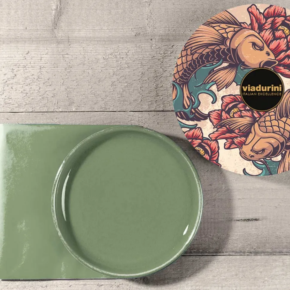 Accessori Bagno da Appoggio in Argilla Refrattaria Made in Italy - Antonella