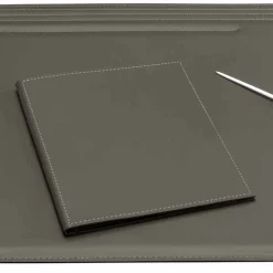 Accessori per Scrivania in Cuoio da 5 Pezzi Made in Italy - Ebe