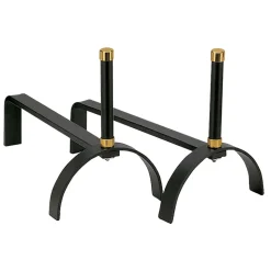 Alari per il Camino in Diverse Finiture Altezza 25 cm Made in Italy - Rinoceronte