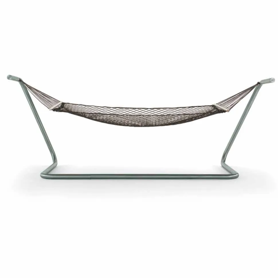 Amaca in Acciaio e Rete Nera da Giardino di Design Made in Italy - Cumberland