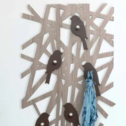 Appendiabiti da Muro in Legno Colorato dal Design Moderno - Alberuccell