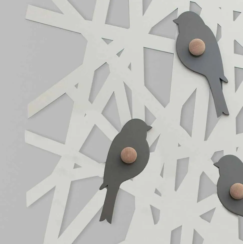 Appendiabiti da Muro in Legno Colorato dal Design Moderno - Alberuccell