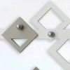 Appendiabiti da Parete in Legno Bianco e Beige Design Moderno Geometrico - Klimt