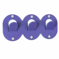 2 Appendiabiti da Parete Triplo in Plexiglass Colorato Design a Clip - Freddie