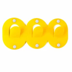 2 Appendiabiti da Parete Triplo in Plexiglass Colorato Design a Clip - Freddie
