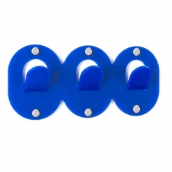 2 Appendiabiti da Parete Triplo in Plexiglass Colorato Design a Clip - Freddie