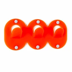 2 Appendiabiti da Parete Triplo in Plexiglass Colorato Design a Clip - Freddie