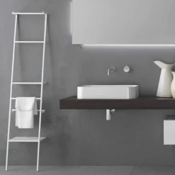 Appendiabiti da Terra a Scaletta di Design Moderno Bianco o Colorato - Caloina