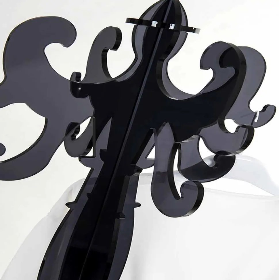 Appendiabiti da terra, design classico, in plexiglass Giave