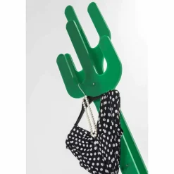 Appendiabiti da terra design moderno verde Cactus, made in Italy