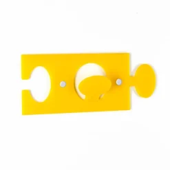 Appendini da Parete in Plexiglass Colorato Design Moderno 4 Pezzi - Fratack