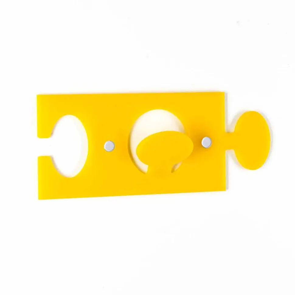 Appendini da Parete in Plexiglass Colorato Design Moderno 4 Pezzi - Fratack
