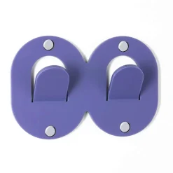3 Appendini Muro in Plexiglass Colorato Design Doppio Italiano a Clip - Freddie