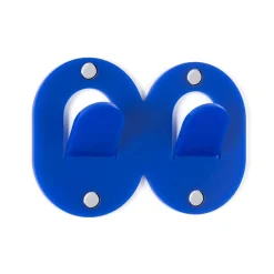 3 Appendini Muro in Plexiglass Colorato Design Doppio Italiano a Clip - Freddie