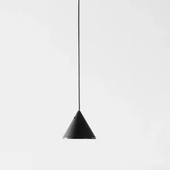 Applique a Filo in Alluminio Nero e Cono Piccolo Design Minimale - Mercado