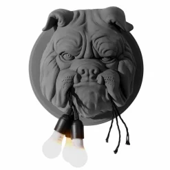 Applique a Muro a 3 Luci in Ceramica Grigia o Bianca Design Moderno - Dogbull