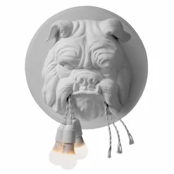 Applique a Muro a 3 Luci in Ceramica Grigia o Bianca Design Moderno - Dogbull