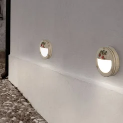 Applique a Muro da Esterno Tonda in Alluminio Dipinto a Mano - Brindisi