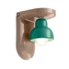 Applique a Muro in Ceramica con 1 Luce Made in Italy - Berimbau