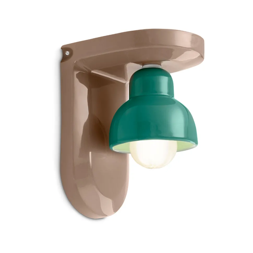Applique a Muro in Ceramica con 1 Luce Made in Italy - Berimbau