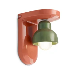 Applique a Muro in Ceramica con 1 Luce Made in Italy - Berimbau