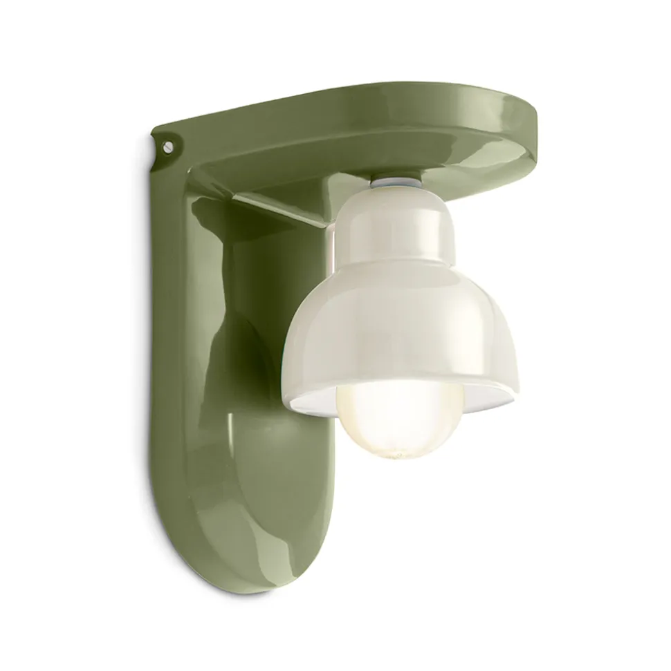Applique a Muro in Ceramica con 1 Luce Made in Italy - Berimbau