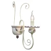 Applique a Muro in Ceramica Dipinta a Mano e Ottone Verniciato - Sanremo