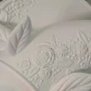 Applique a Parete in Ceramica Bianca Opaca Design a Pesce Decorato - Pesce