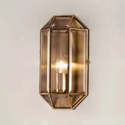 Applique Artigianale in Vetro e Ottone 1 o 2 Luci - Rilegato by Il Fanale