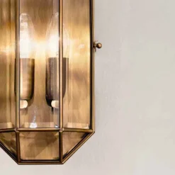 Applique Artigianale in Vetro e Ottone 1 o 2 Luci - Rilegato by Il Fanale