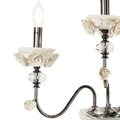 Applique Classica 3 Luci in Porcellana e Vetro Soffiato Lusso - Eteria