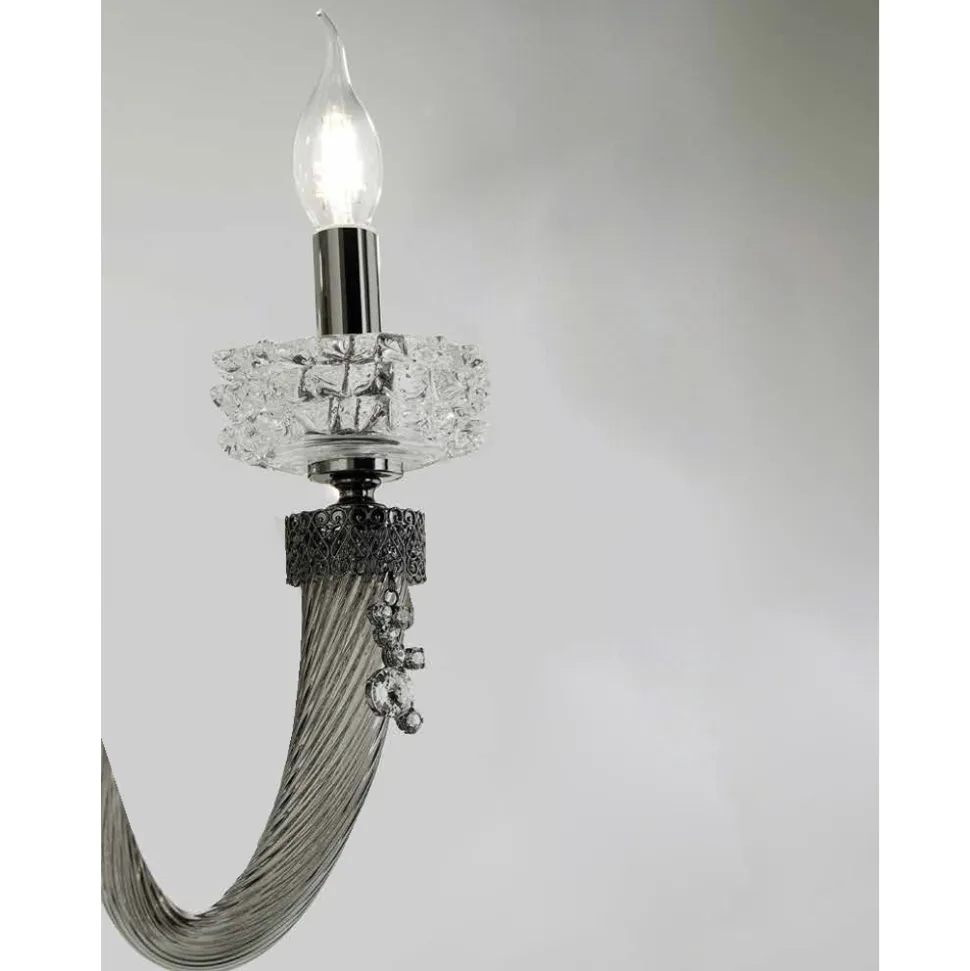 Applique Classica 3 Luci Vetro Artigianale Lusso Made in Italy - Saline
