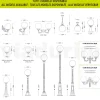 Applique con Sfera in Acrilico e Struttura in Alluminio Pressofuso - Trovanero
