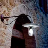 Applique con vetro Re Lear di Aldo Bernardi in rame, alluminio e ottone