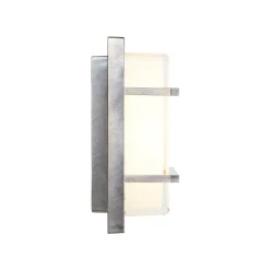 Applique da Esterno in Ottone, E27 e Stile Geometrico Made in Italy - Cristallo