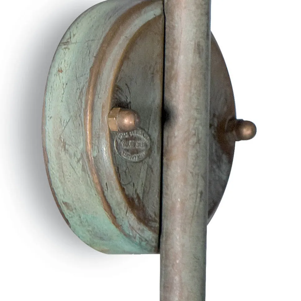 Applique da Esterno in Ottone, Vetro Trasparente e IP44 - Elfico