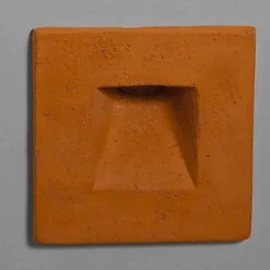 Applique da esterno quadrata, in terracotta colorata Square - Toscot