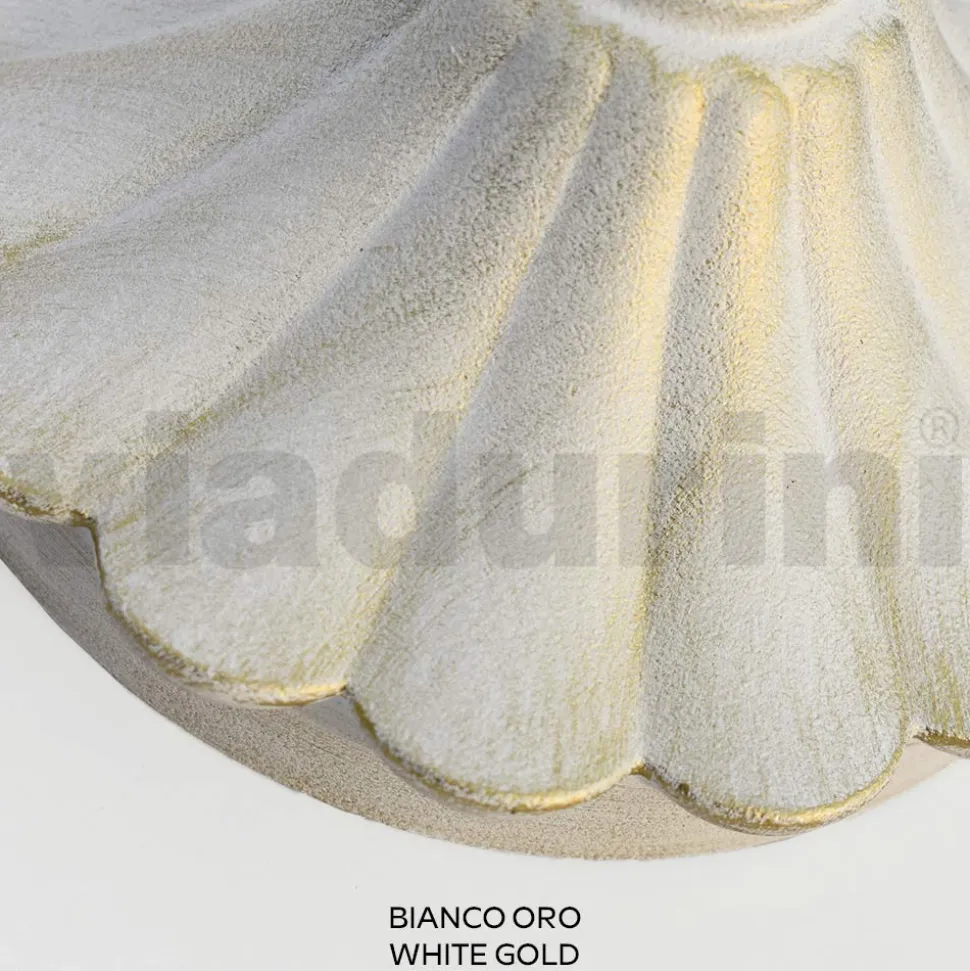 Applique da Giardino in Alluminio Bianco con Sfera Opale - Trovabianco