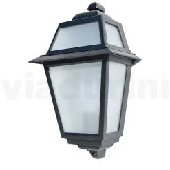 Applique da Muro Outdoor in Alluminio Antracite e Vetro Made in Italy - Elric