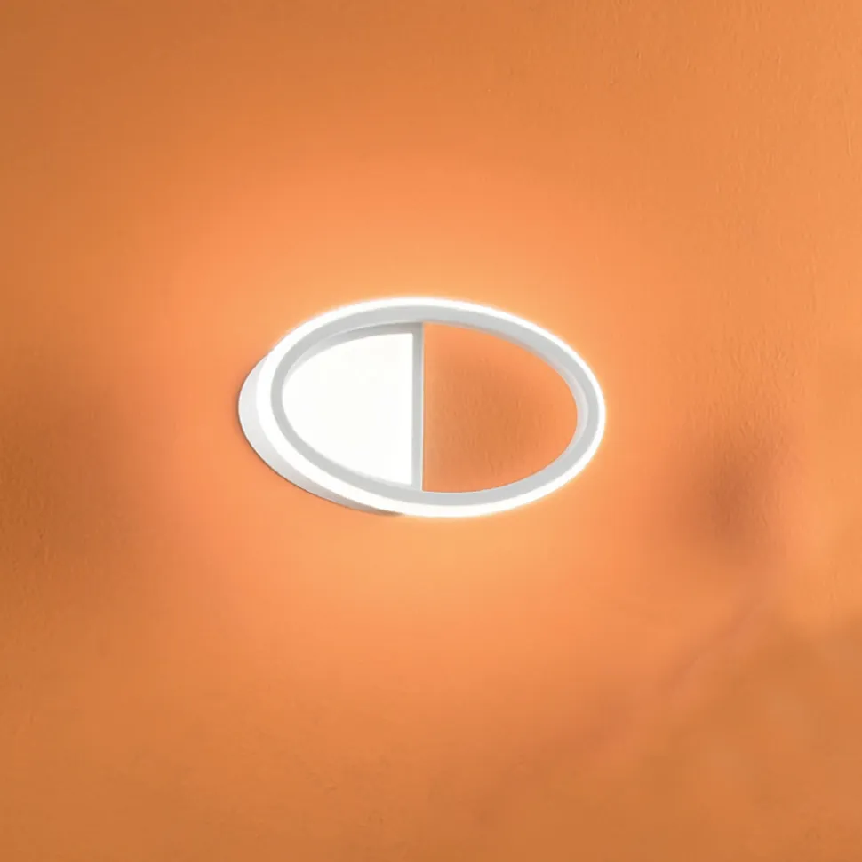 Applique da Parete con Struttura in Metallo Bianco o Oro a LED - Raissa