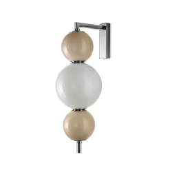 Applique da Parete Grande Tre Lumi in Vetro Incamiciato Made in Italy - Lumira