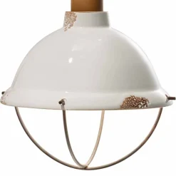 Applique da parete in ceramica e metallo Skyler stile industriale