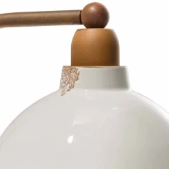 Applique da parete in ceramica e metallo Skyler stile industriale