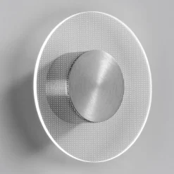 Applique da Parete in Metallo e Diffusore in Plexiglass Micro-Puntinato - Nora