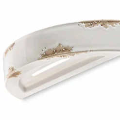 Applique da parete vintage a semiluna in ceramica Helen Ferroluce