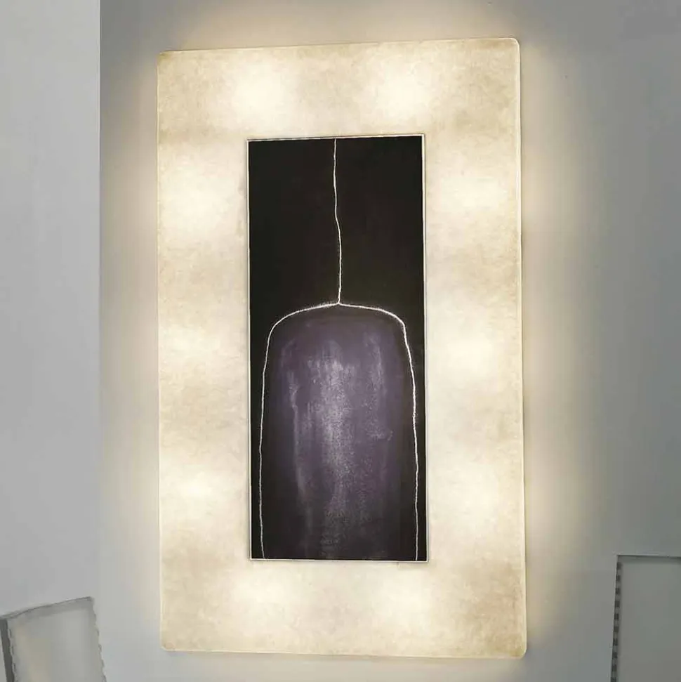 Applique di design moderna In-es.artdesign Lunar Bottle 2 in nebulite