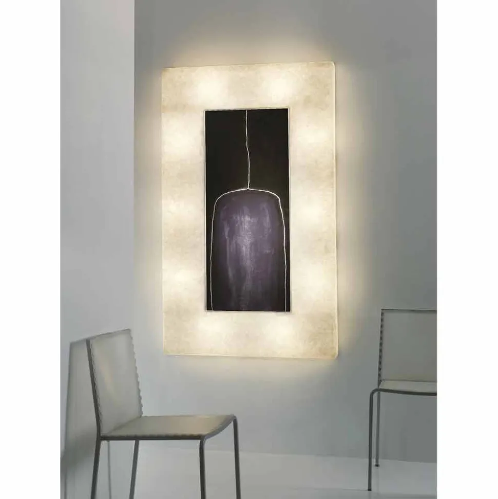 Applique di design moderna In-es.artdesign Lunar Bottle 2 in nebulite