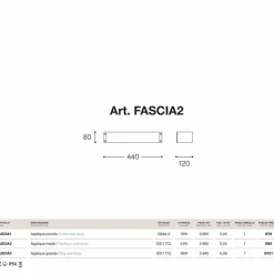 Applique Fashion medio di Aldo Bernardi in rame anticato e metacrilato