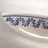 Applique in Ceramica Artigianale e Decori Blu Dipinti a Mano - Trieste