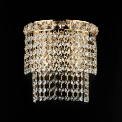Applique in Ferro Dorato con Strass Made in Italy - Baviera